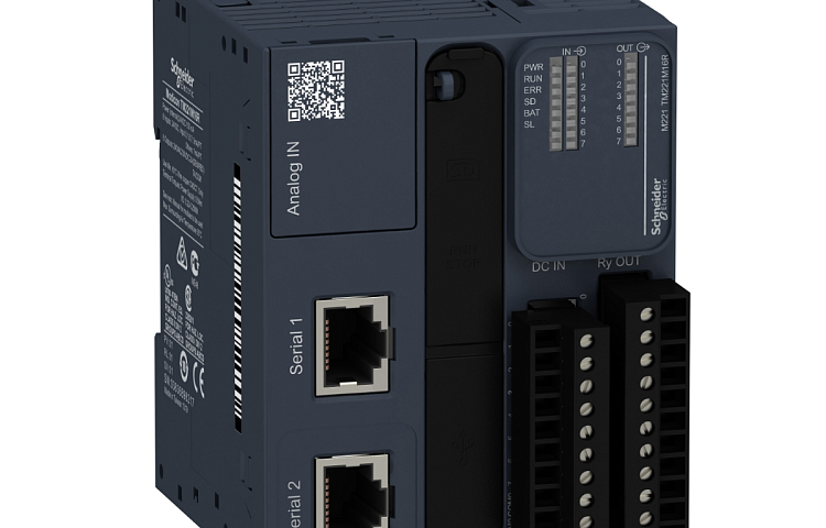 Логический контроллер книжный M221-16IO реле Schneider Electric